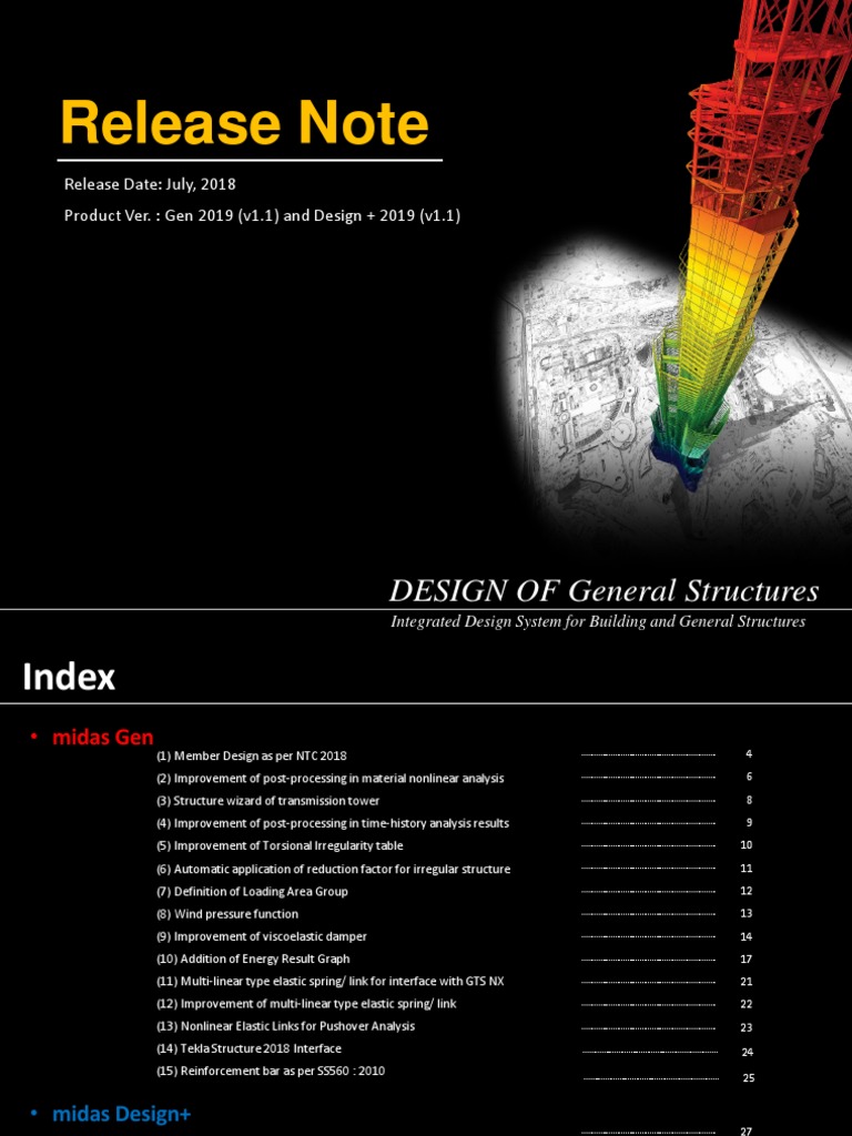 Gen 2019 (v1.1) - Release Note PDF | PDF | Viscoelasticity | Beam ...
