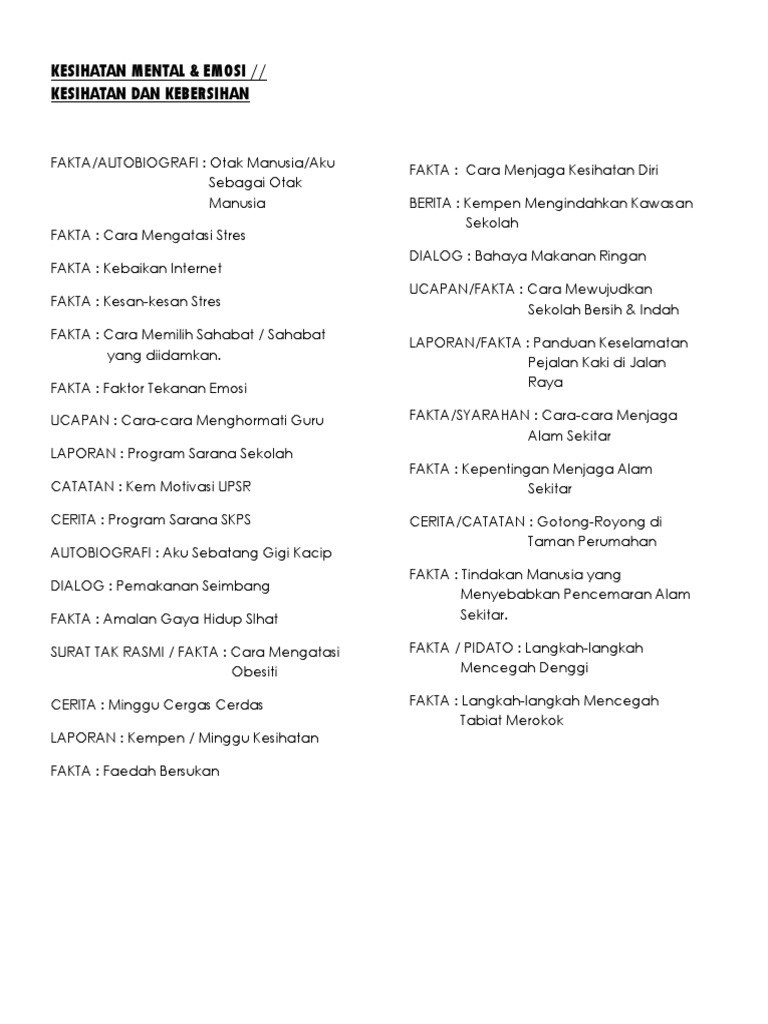 Kesihatan Mental Pdf