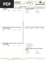 Matematik: Ölçme, Değerlendirme Ve Sınav Hizmetleri Genel Müdürlüğü