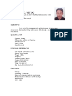 Resume of Mark Gil Vitug