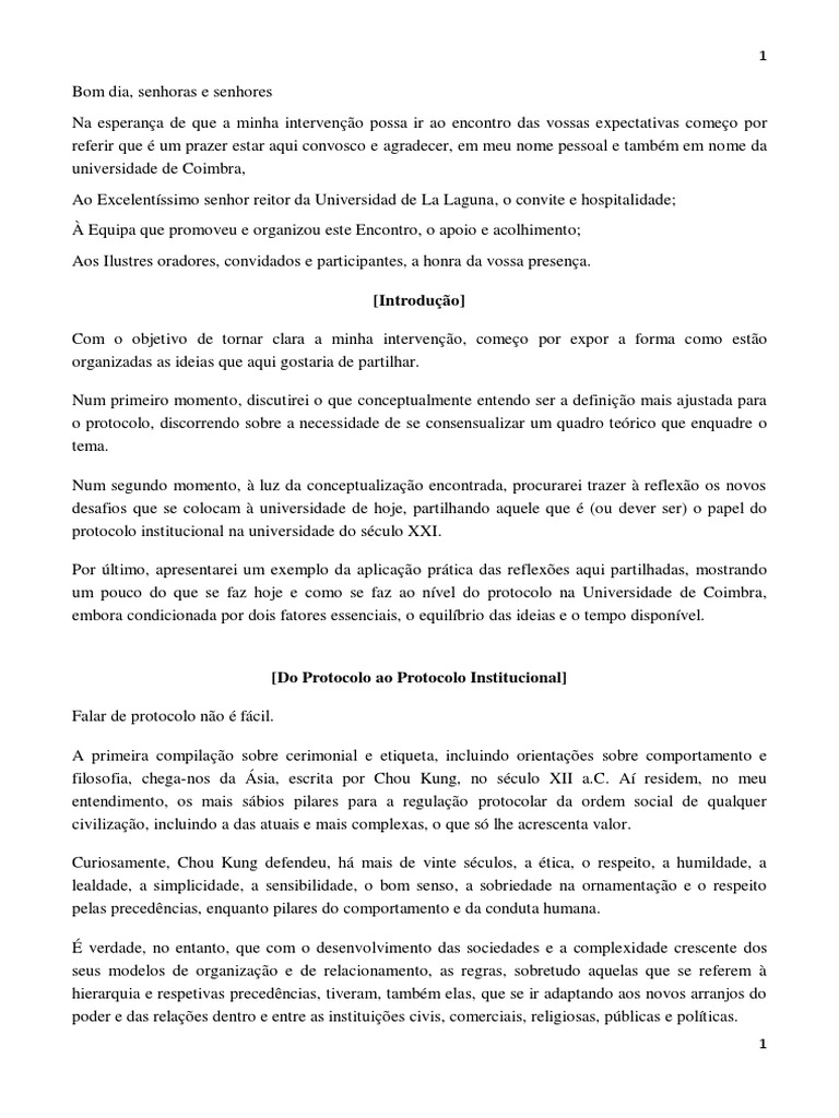 Protocolo Universitario | PDF | Universidade | Comunicação
