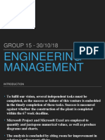 Group 15 project management analysis
