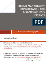 708 Dental Management Consideration For DM Patients