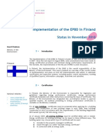 Implementation of The EPBD in Finland