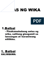 Antas Ng Wika