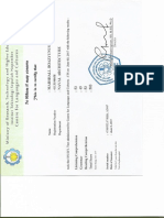 TOEFL Certificates