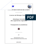 Génétique Formelle Des Organismes Haploides (Bio-Cellulaire)