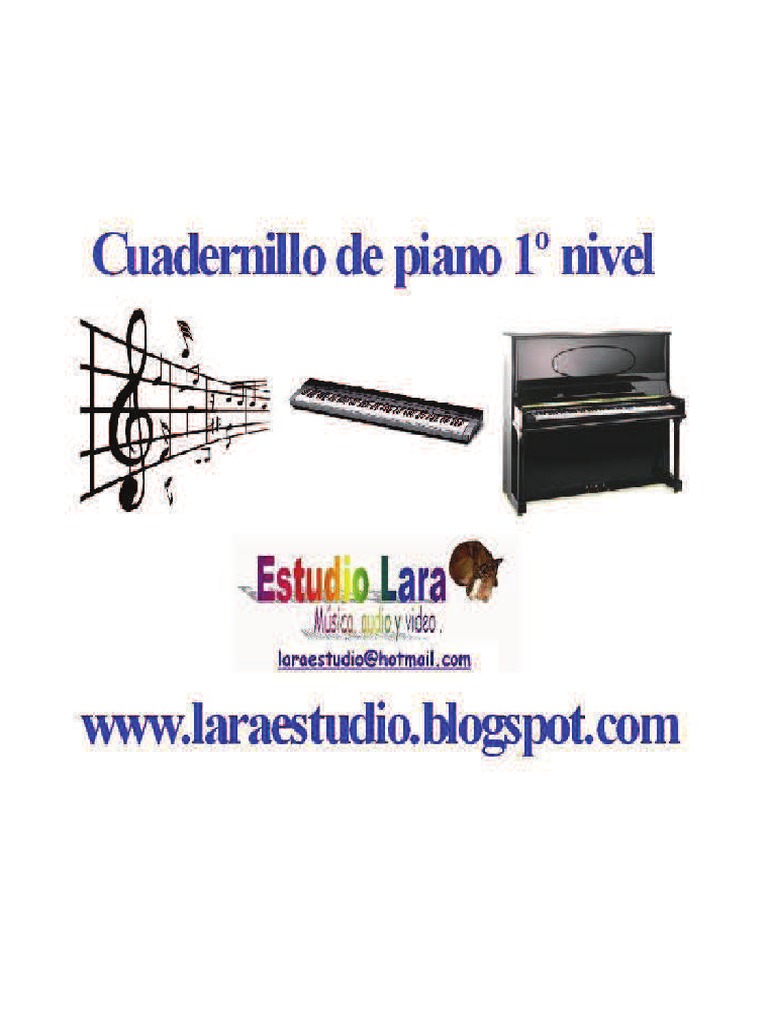 Cuadernillo Definitivo de Piano Primer Nivel | PDF