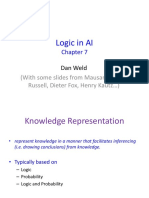 Logic in AI: (With Some Slides From Mausam, Stuart Russell, Dieter Fox, Henry Kautz )