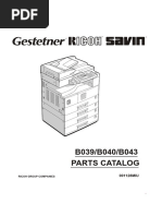 Parts Catalog B039/B040/B043: Ricoh Group Companies