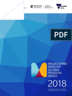 Melbourne Mercer Global Pension Index 2018
