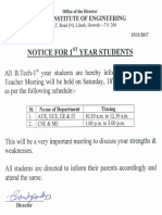 Notice To 1st Year B.tech Students-1