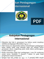 Kebijakan Perdagangan Internasional