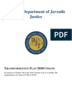 Virginia Department of Juvenile Justice Transformation Update