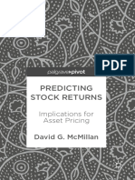 David G McMillan (Auth.) - Predicting Stock Returns - Implications For Asset Pricing (2018, Palgrave Pivot)