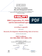 Hilti Corporation, FL-9494 Schaan and Its International Operations
