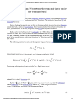 Proof of Lindemann-Weierstrass Theorem and That e and Are Transcendental