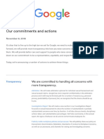 Google Commitments On Sexual Misconduct Policies