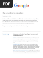 Google Commitments on Sexual Misconduct Policies 