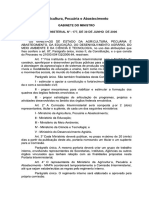0b. Portarial N° 177 30.06.06 - Institui A Comissão Interministerial de Apoio A Agroecologia