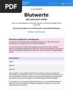 Blutwerte Laborwerte