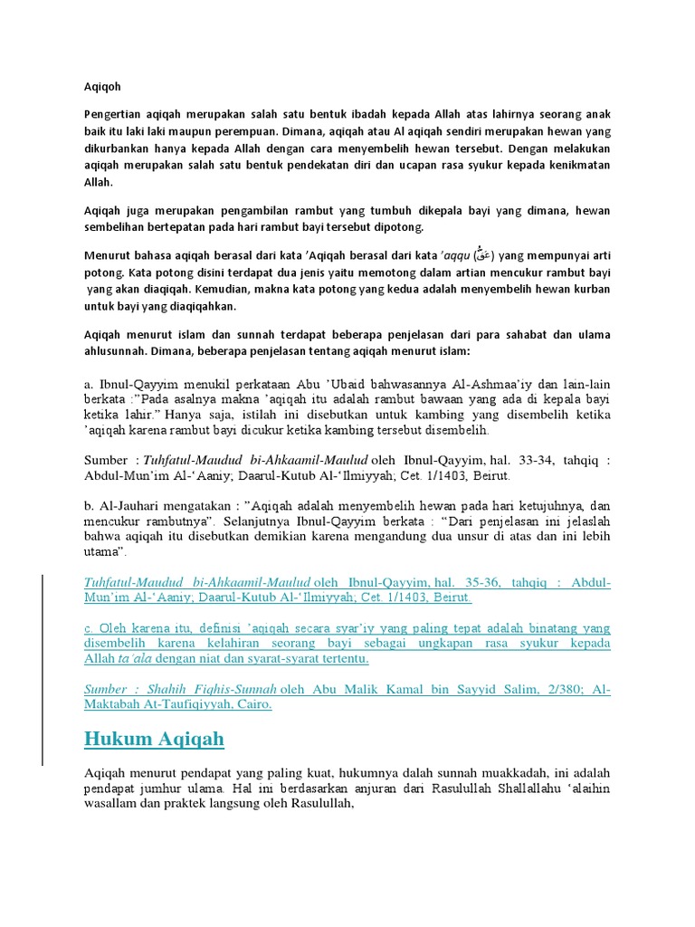 Aqiqoh Pdf