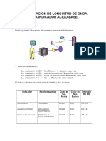 Determinacion de Longuitud de Onda Para Indicador Acido 6