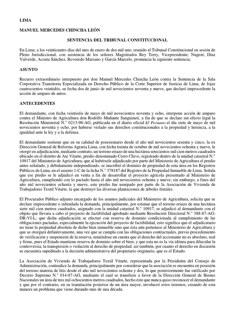 Sentencias Reforma Agraria | Descargar gratis PDF | Dominio eminente