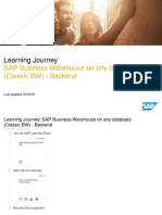 SAP Business Warehouse On Any Database (Classic BW) - Backend - 2018-09