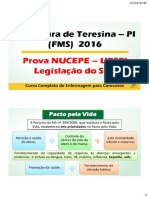 Prova Comentada - Enfermagem e Sus - Nucepe Uespi 2015 PDF