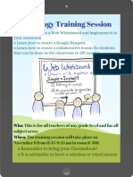 Technology Training Session Flyer 2