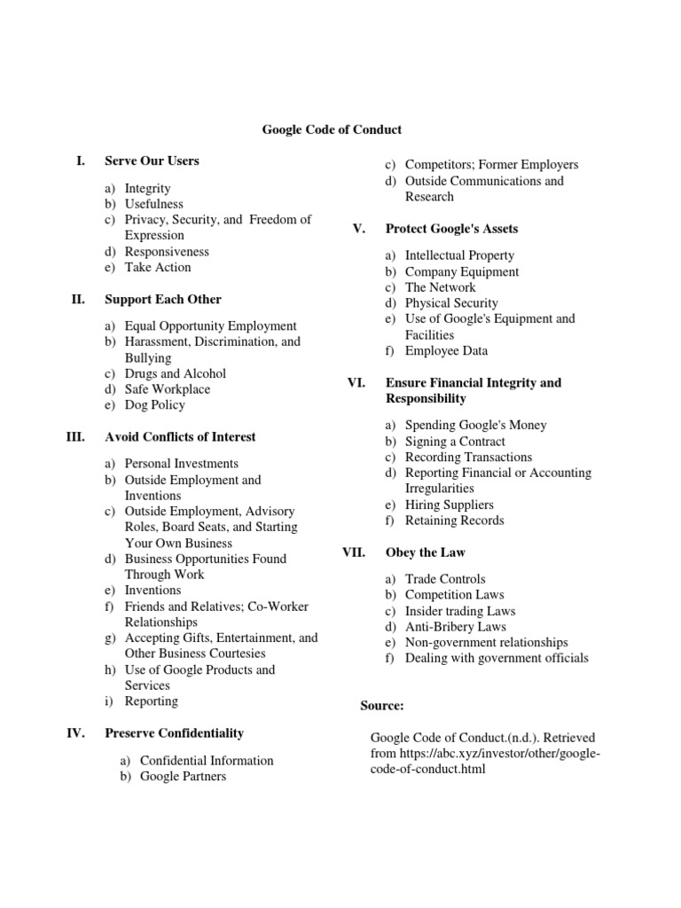 Code of Conduct | PDF | Employment | Business
