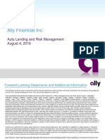 Ally Financial - Auto Lending and Risk Management - 2016