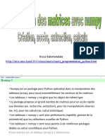 PH - Matrices Avec Numpy PDF