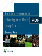 The Role of Government in Enhancing Competitiveness of The Agrifood Sector
