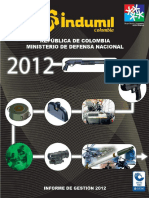 Informe de Gestion Indumil 2012 PDF