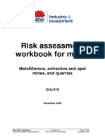 IGA 019 Risk Assessment Workbook For Mines