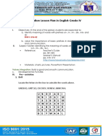 Demonstration Lesson Plan in English Grade IV