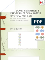 Inhibidores Reversibles e Irreversibles de La Sintesis Proteica
