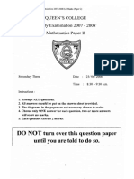 S3 07-08 Maths Paper 2 Yearly PDF