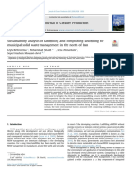 Analisis de Sustentabilidad de Vertederos y Compostacion Verteeros Para La Gestion de Residuos Solidos Municipales en El Norte de Iran