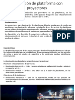 Iluminación de plataformas con proyectores para aeropuertos