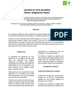 Absorcion en Torre de Platos Informe PDF