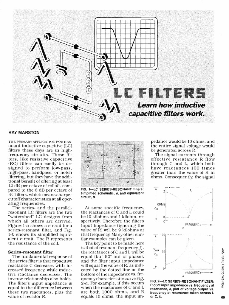 LC Filters.pdf Electronic Filter Low Pass Filter