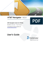 AT&T Navigator v2.0 User's Guide for Blackberry Touch-Screen