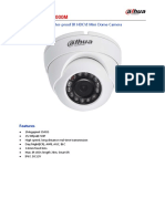 DH-HAC-HDW1000M: 1megapixel 720P Water-Proof IR HDCVI Mini Dome Camera