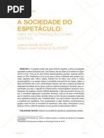 A Sociedade Do Espetáculo