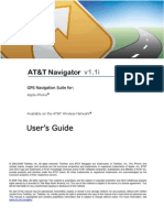 AT&T Navigator v1.1 User's Guide For Iphone