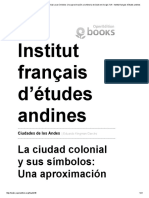 Institut Français D'études Andines: La Ciudad Colonial y Sus Símbolos: Una Aproximación