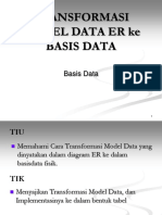 Transformasi Model ER ke Basis Data
